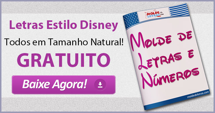 Molde De Letras Disney Baixe A Nossa Apostila Gratuita