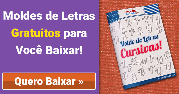 Molde de Letras Cursivas: Moldes Gratuitos em Tamanho Real!