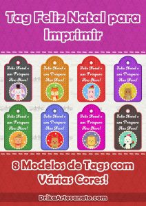 Tag Feliz Natal para Imprimir