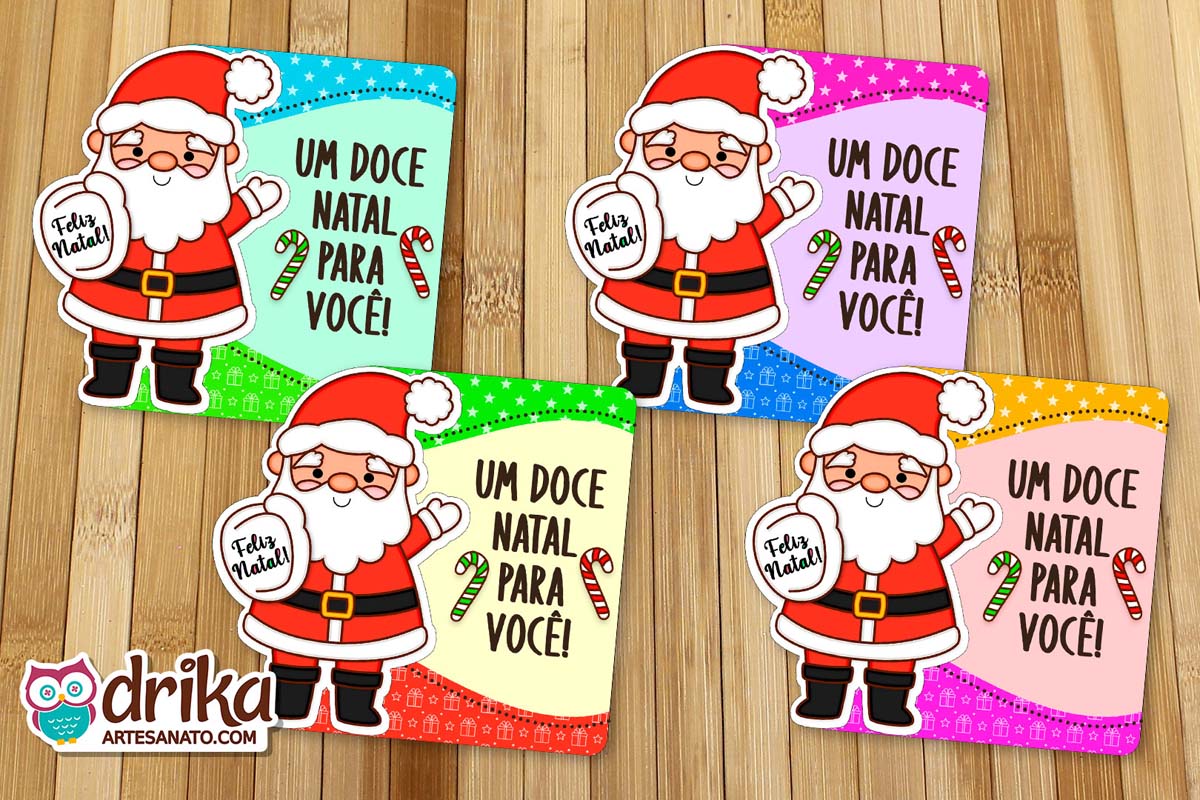 Porta Pirulito de Papai Noel: 2 Modelos