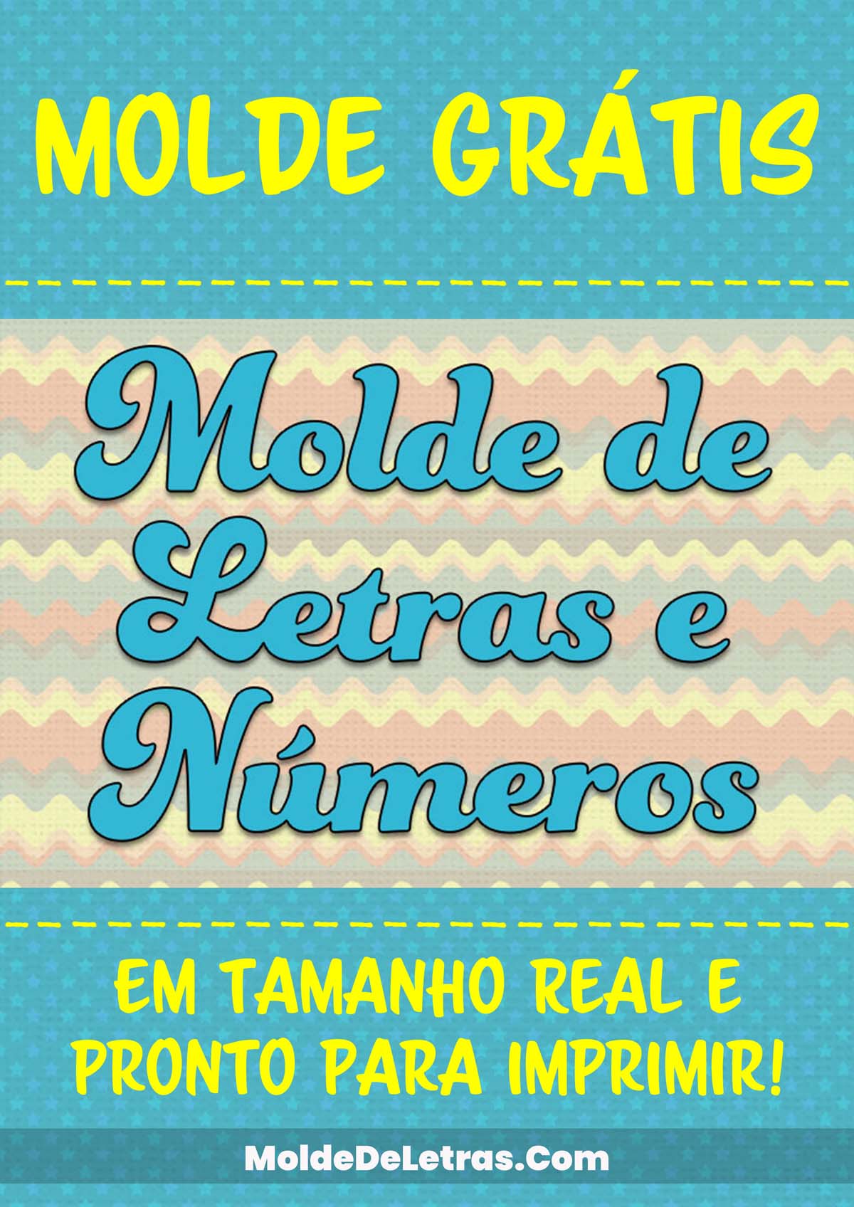 Molde de Letras Cursivas e Números Funkydori para Baixar Grátis em PDF