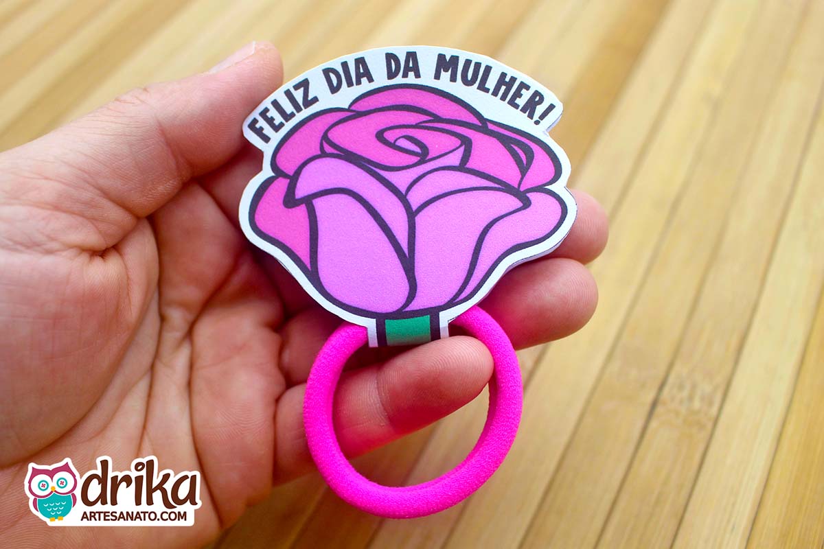 Lembrancinha de Dia da Mulher: Rosa Porta Xuxinha