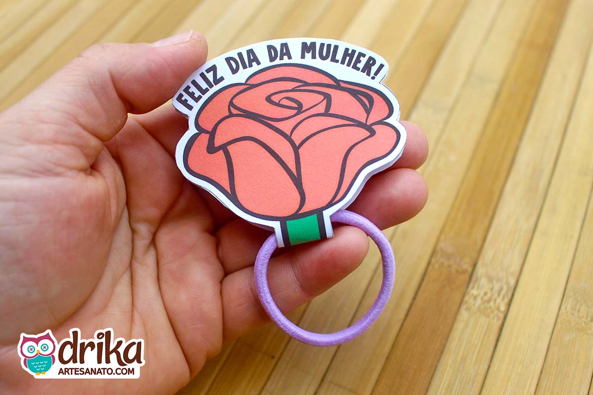 Lembrancinha de Dia da Mulher: Rosa Porta Xuxinha