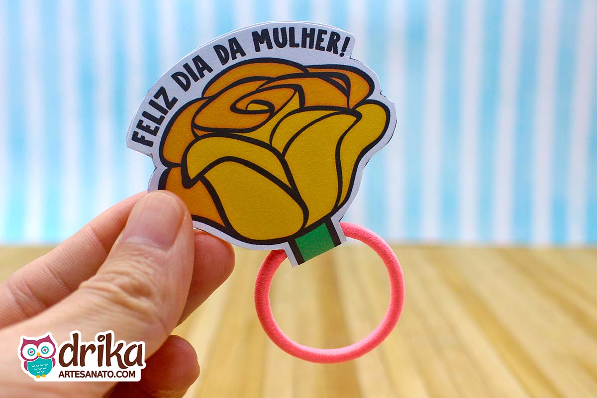 Lembrancinha de Dia da Mulher: Rosa Porta Xuxinha