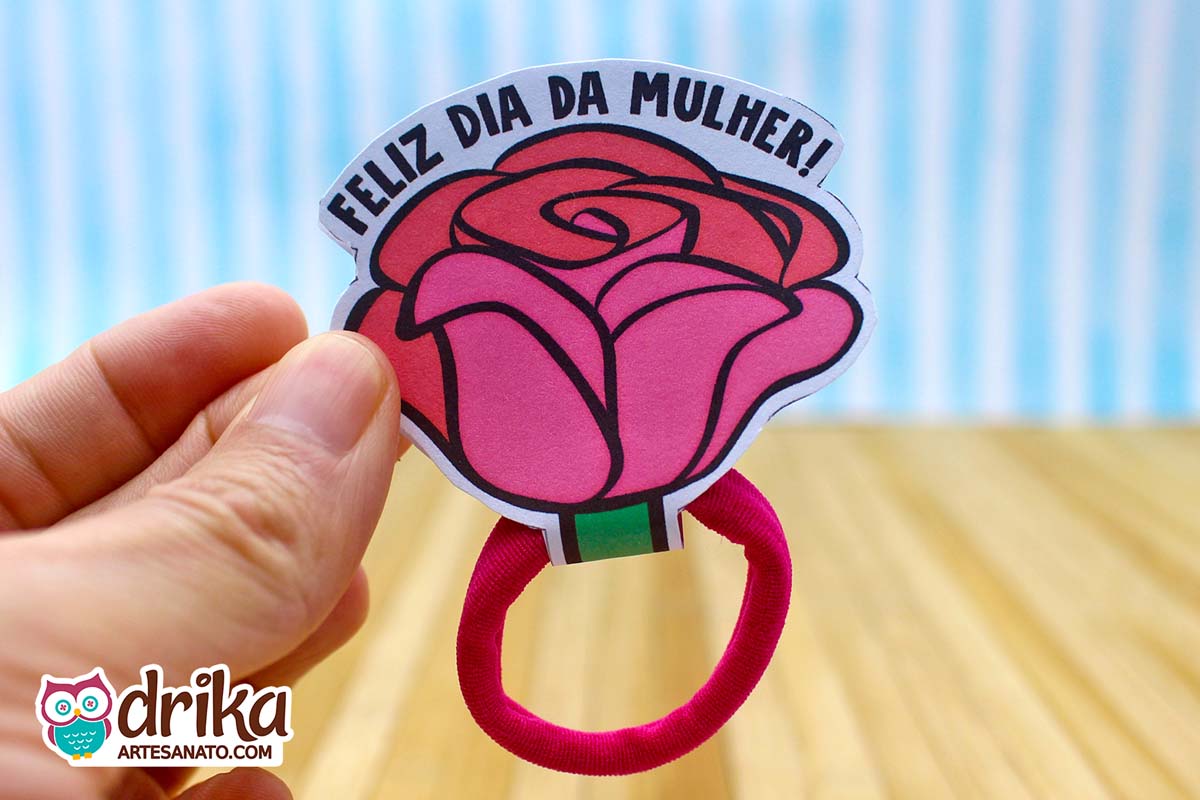 Lembrancinha de Dia da Mulher: Rosa Porta Xuxinha