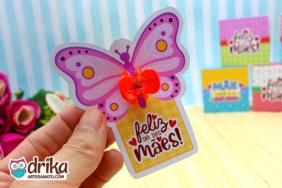 Card Mini Piranha de Cabelo: 6 Modelos