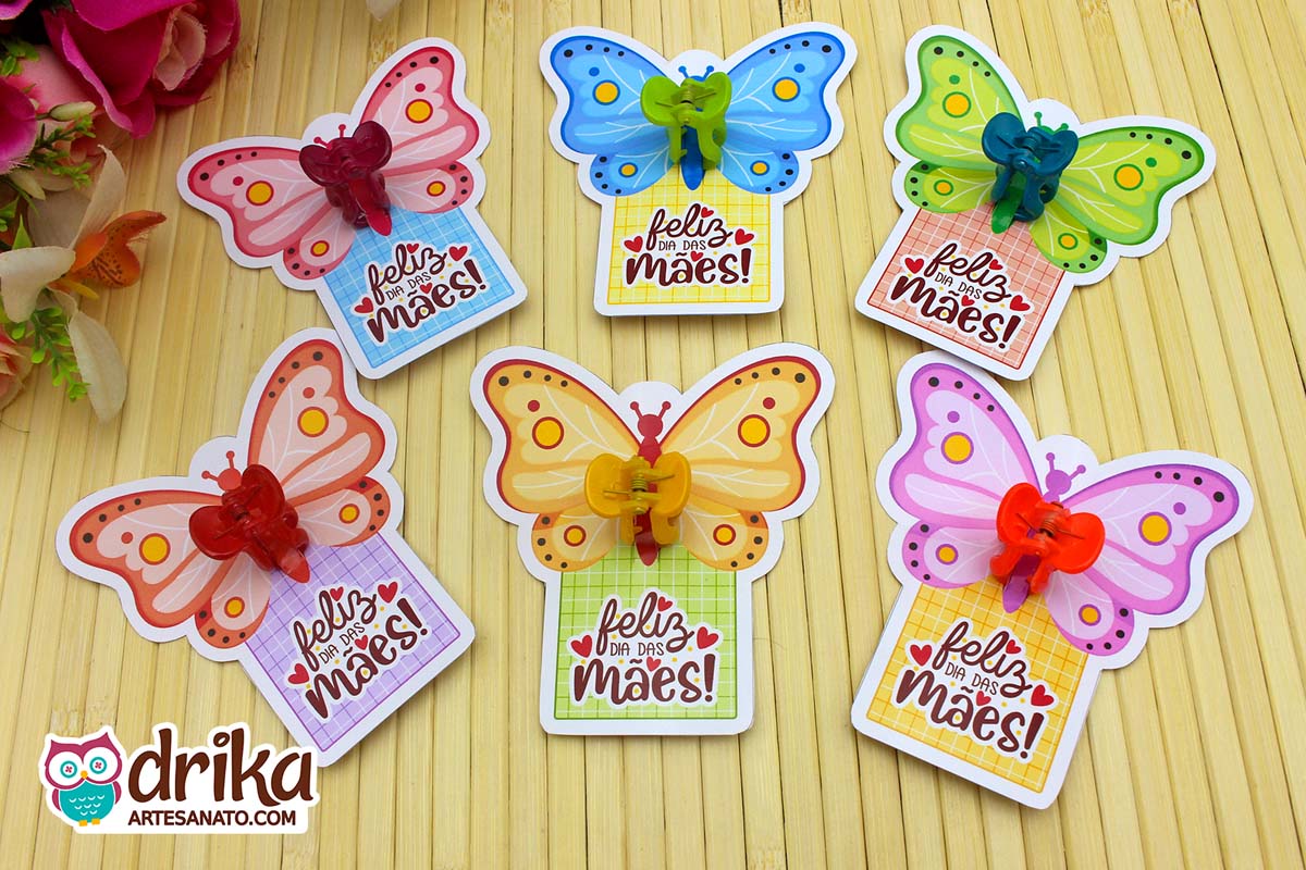 Card Mini Piranha de Cabelo: 6 Modelos