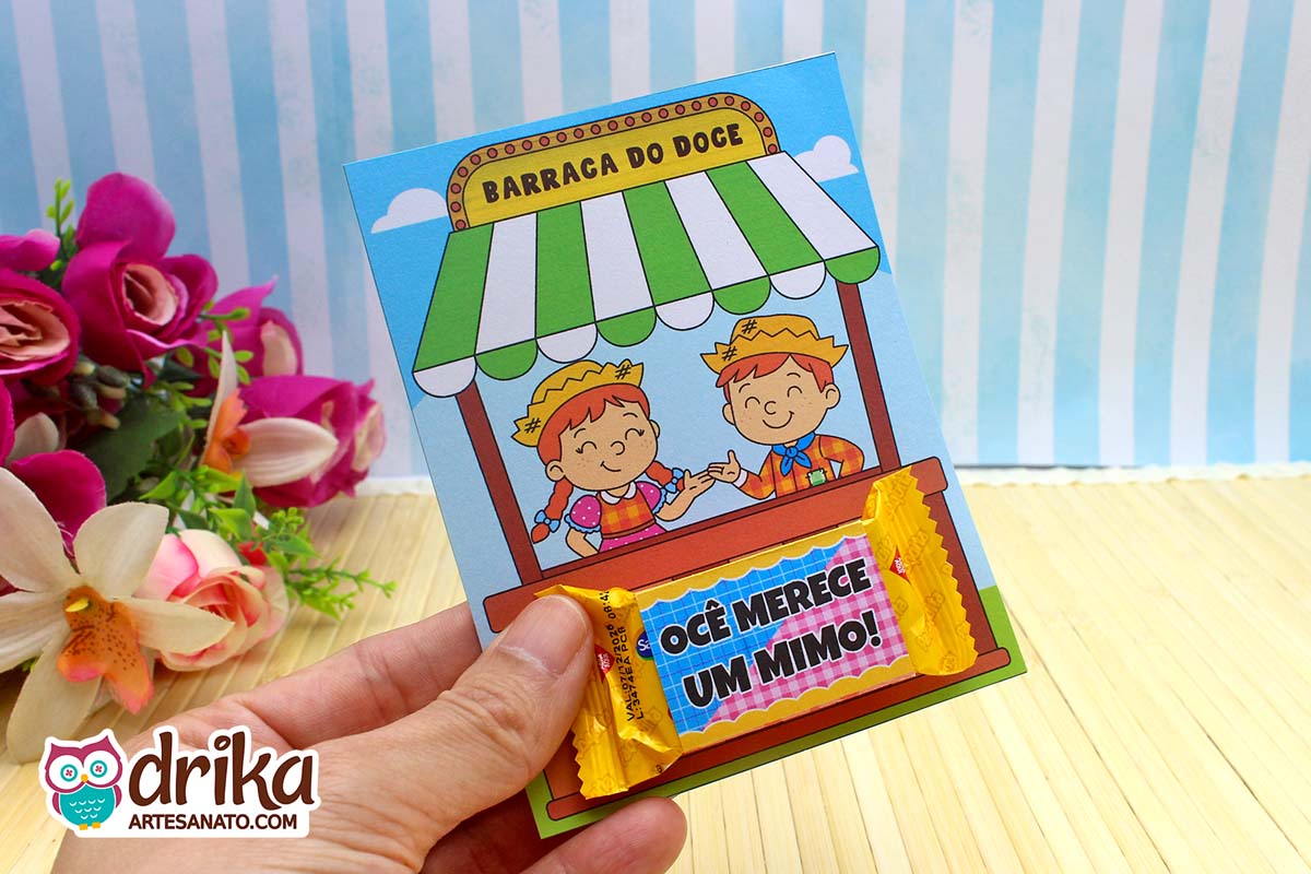 Cartão Porta Paçoca: 5 Modelos