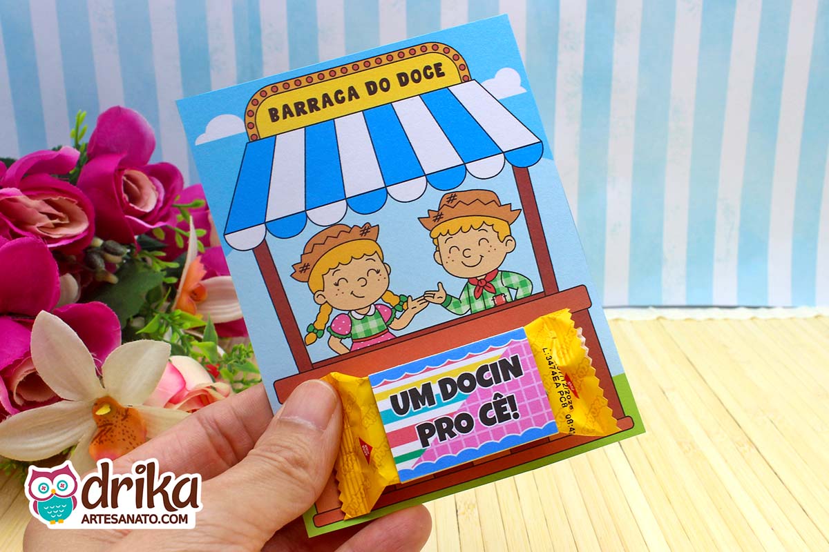 Cartão Porta Paçoca: 5 Modelos