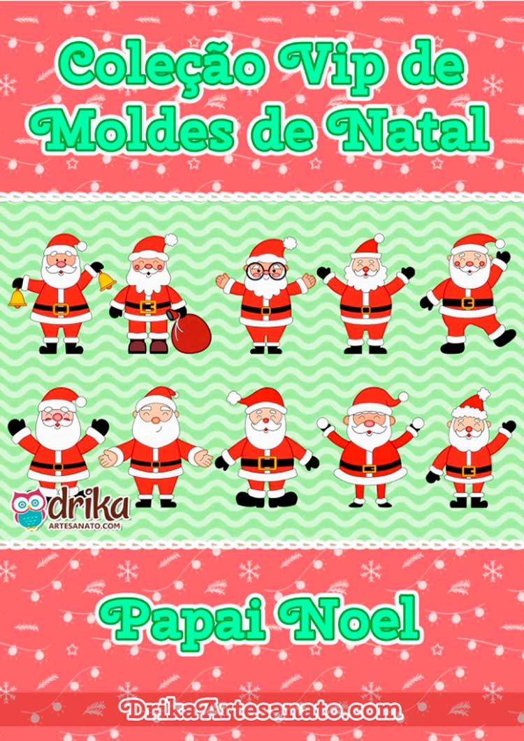 Moldes de Papai Noel