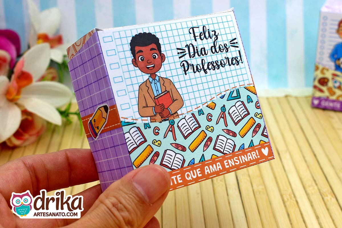 Caixa Porta-bombom: 10 modelos de Lembrancinhas de Dia dos Professores