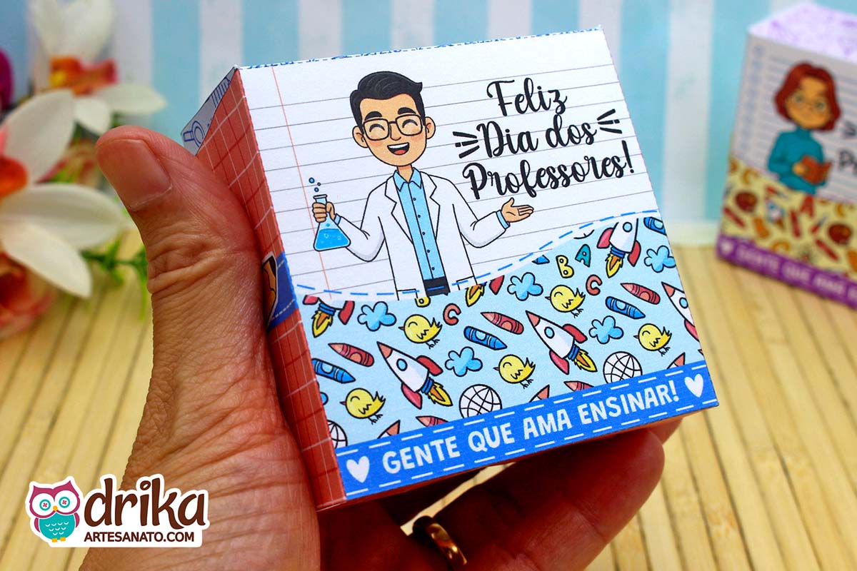 Caixa Porta-bombom: 10 modelos de Lembrancinhas de Dia dos Professores