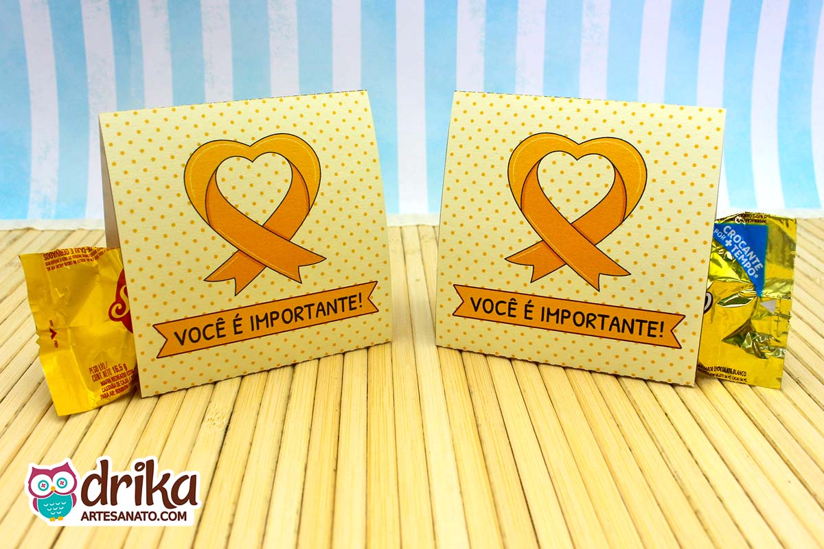 Porta-bombom Cute do Setembro Amarelo: 10 modelos