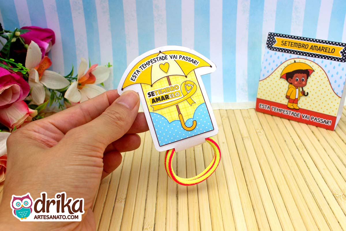 Porta-xuxinha Guarda-chuvas do Setembro Amarelo: 6 modelos