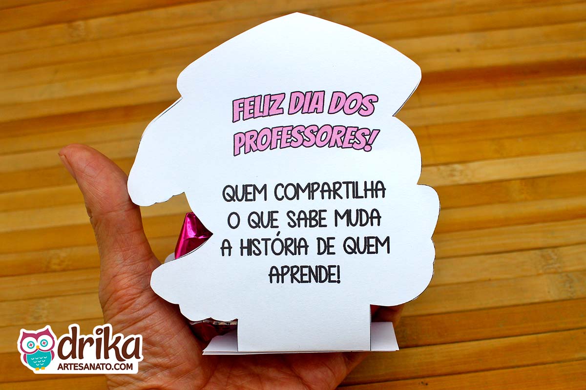 Porta-bombom de Coruja: 2 modelos de Lembrancinhas de Dia dos Professores