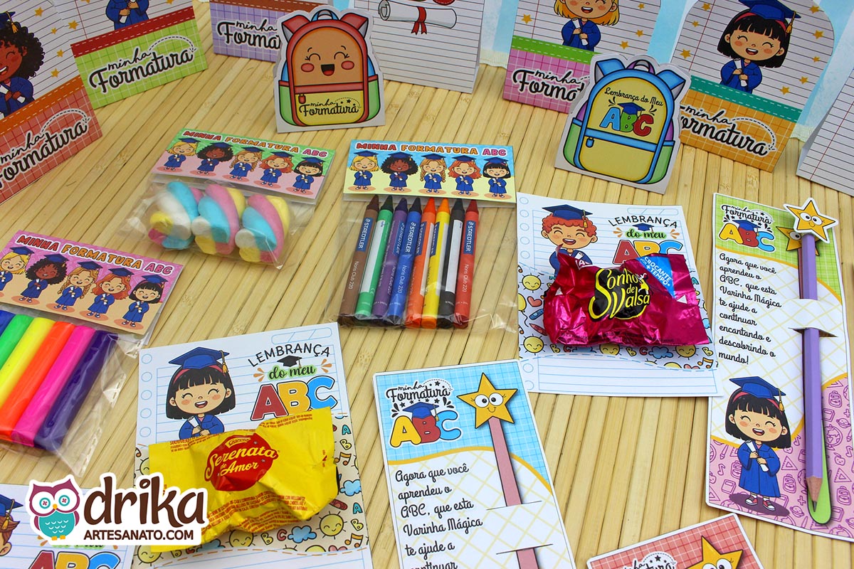 Coleção VIP de Lembrancinhas de Formatura ABC