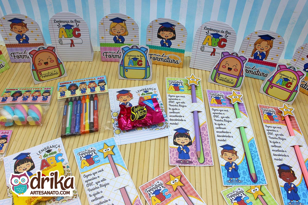 Coleção VIP de Lembrancinhas de Formatura ABC