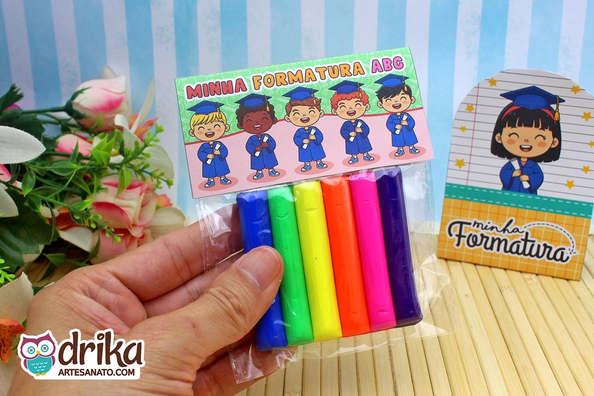 Lapela para Saquinho Meninos: 4 modelos de Formatura ABC