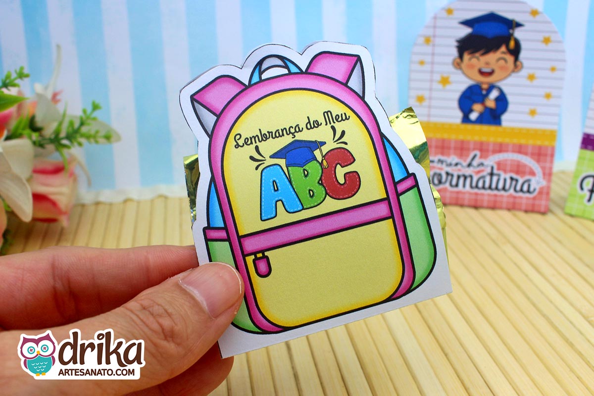 Mochila Porta-bombom: 4 modelos de Formatura ABC
