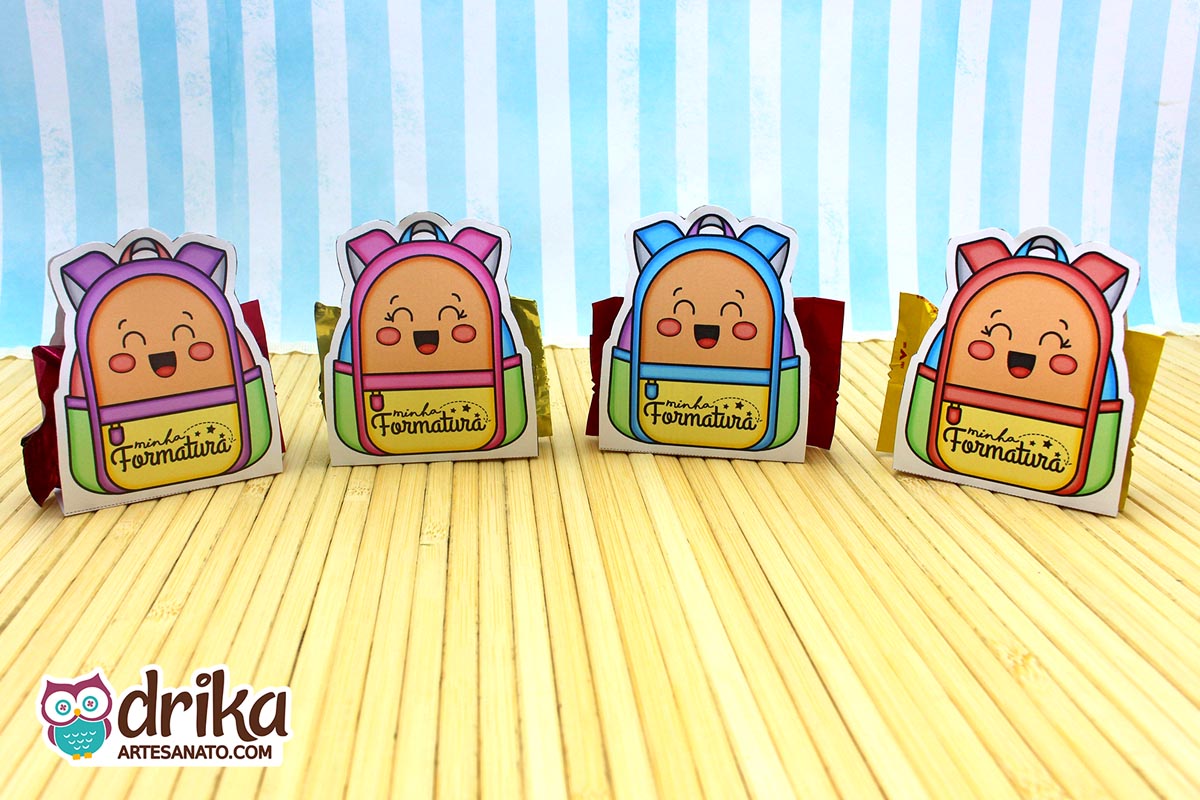 Mochila Porta-bombom: 4 modelos de Formatura ABC