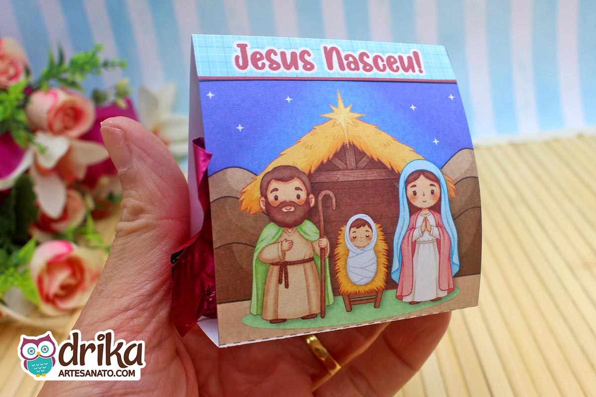 Porta-bombom Jesus Nasceu: 3 Modelos