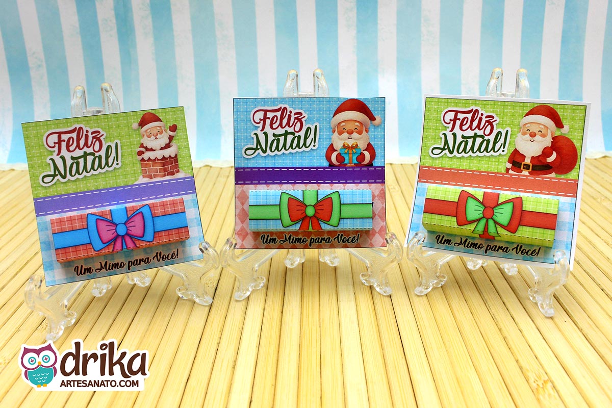 Cartão Porta-bis de Papai Noel: 3 Modelos