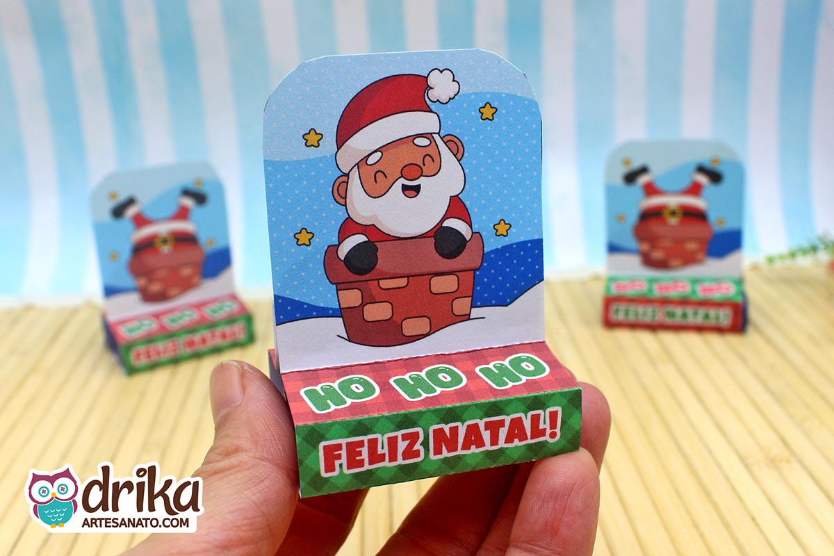 Porta-bis Duplo de Papai Noel: 2 Modelos