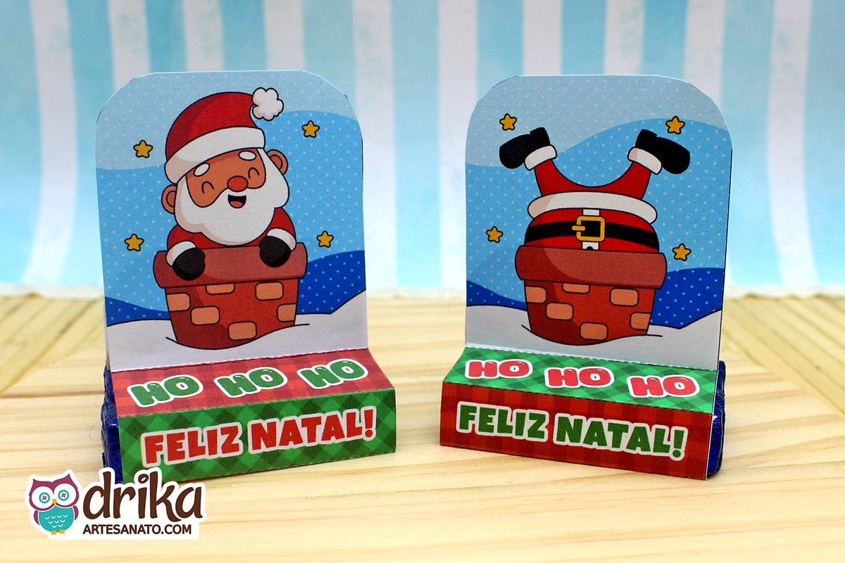 Porta-bis Duplo de Papai Noel: 2 Modelos