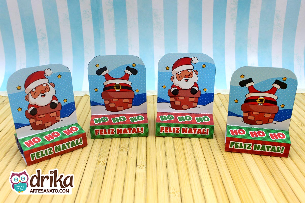 Porta-bis Duplo de Papai Noel: 2 Modelos