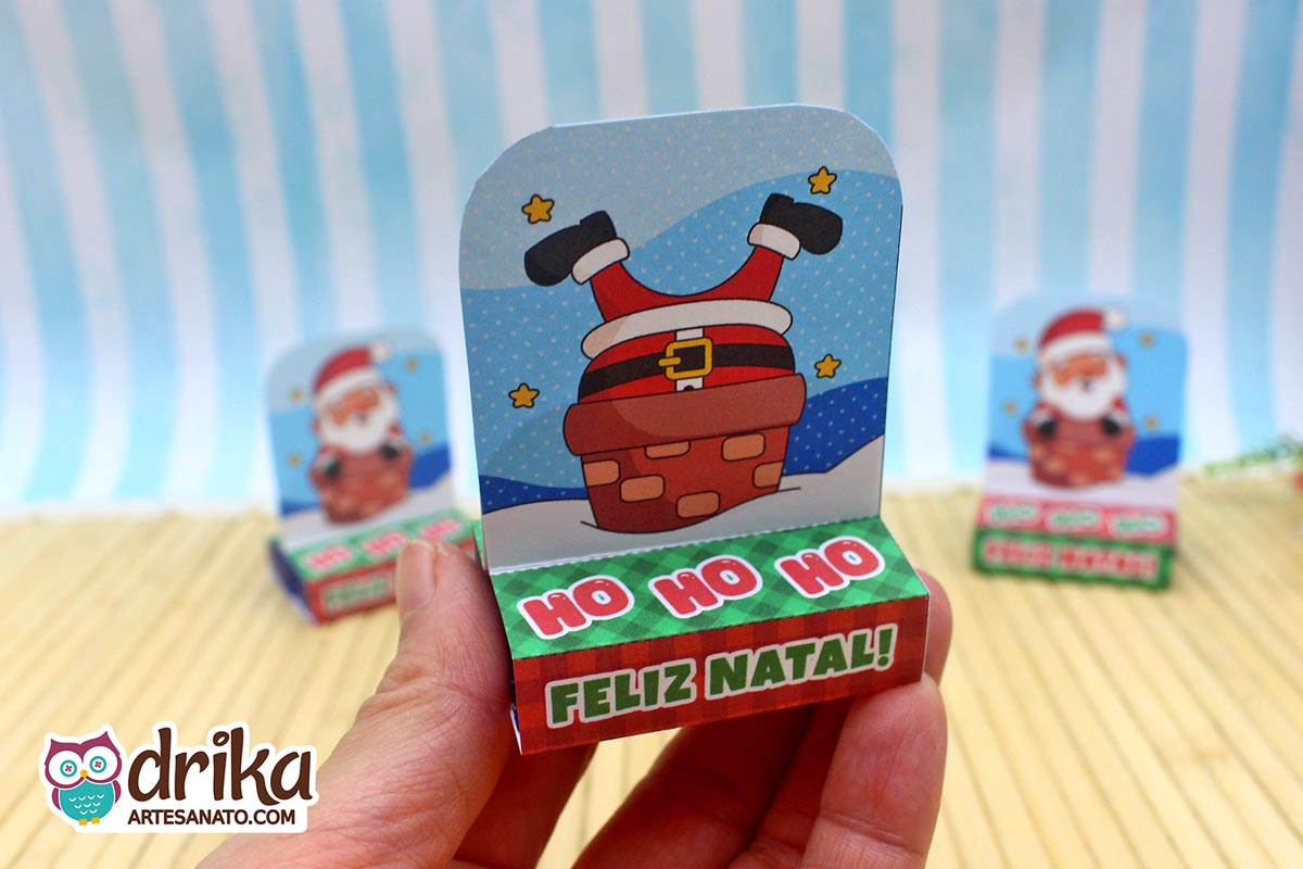 Porta-bis Duplo de Papai Noel: 2 Modelos