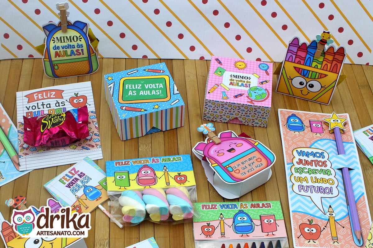 Cole&ccedil;&atilde;o VIP de Lembrancinhas de Volta &agrave;s Aulas