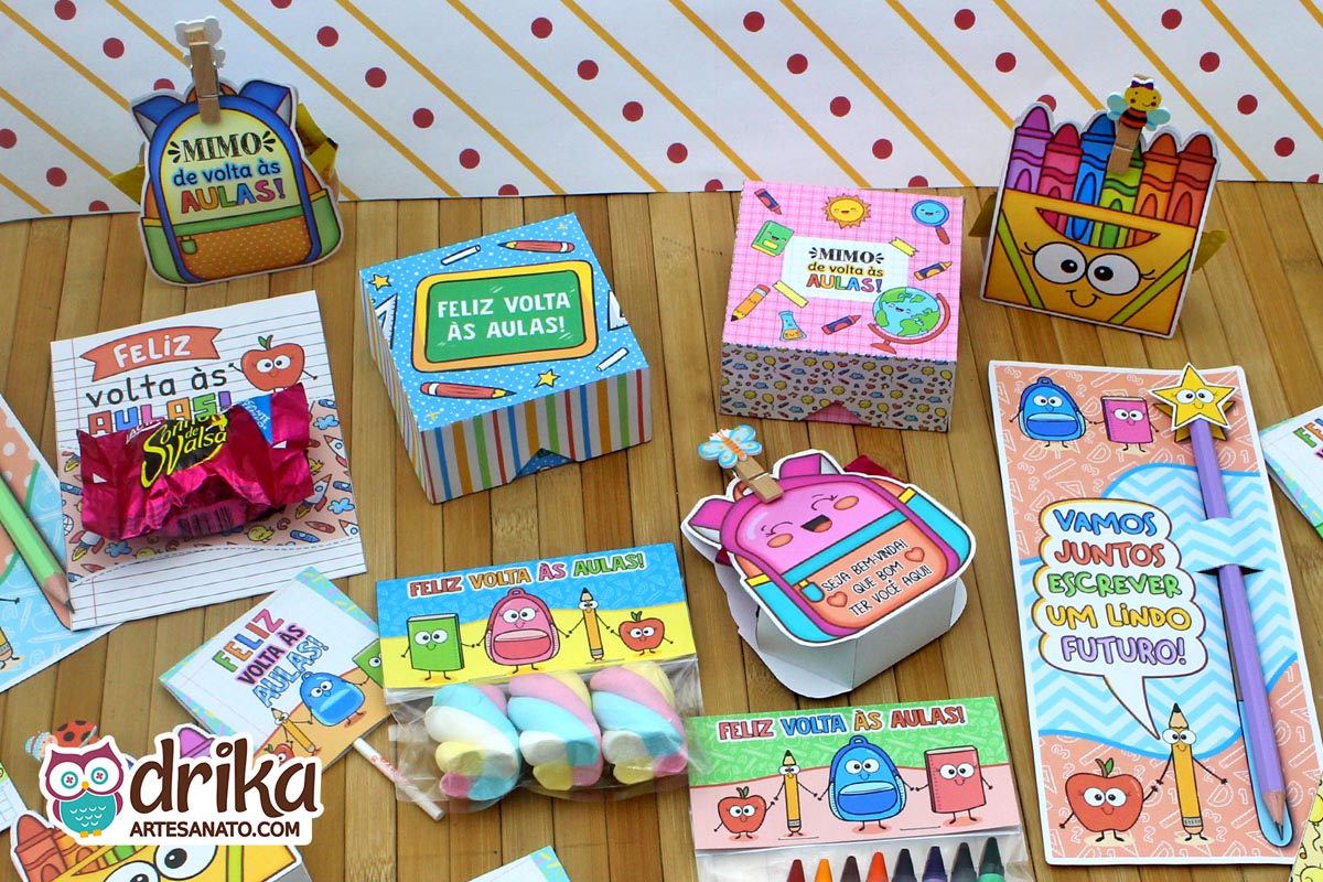 Cole&ccedil;&atilde;o VIP de Lembrancinhas de Volta &agrave;s Aulas