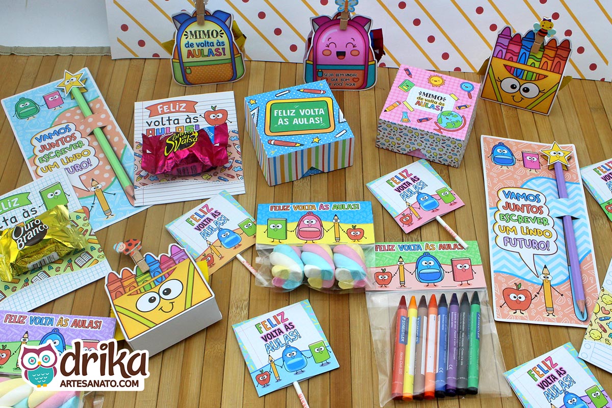 Cole&ccedil;&atilde;o VIP de Lembrancinhas de Volta &agrave;s Aulas