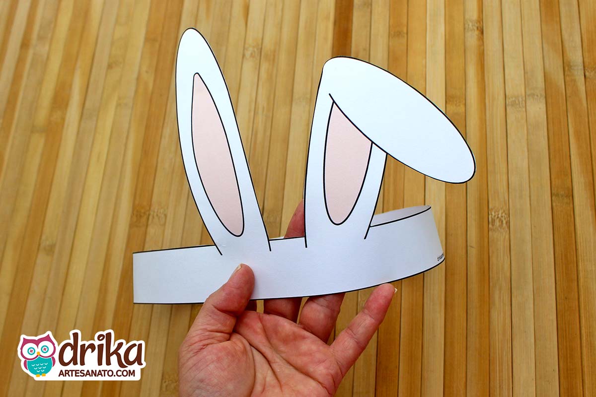 Lembrancinhas de Páscoa para Imprimir: Orelhas de Coelho