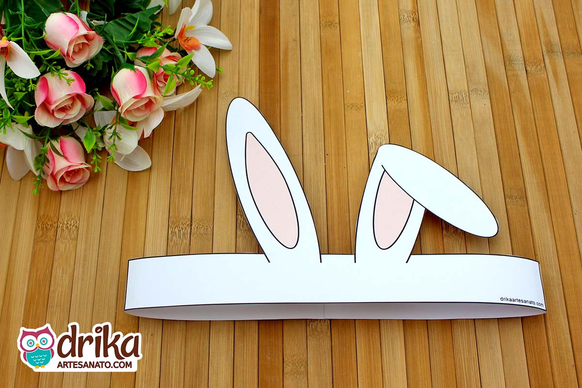 Lembrancinhas de Páscoa para Imprimir: Orelhas de Coelho