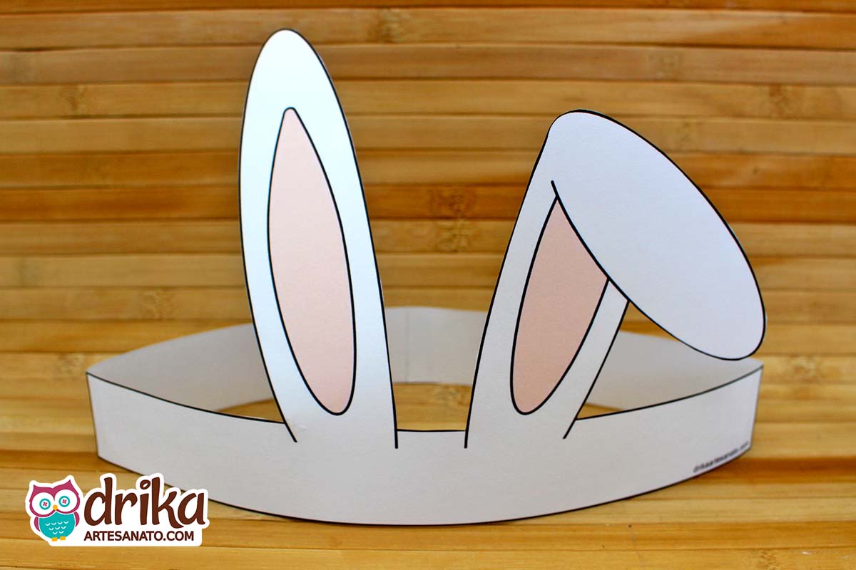 Lembrancinhas de Páscoa para Imprimir: Orelhas de Coelho