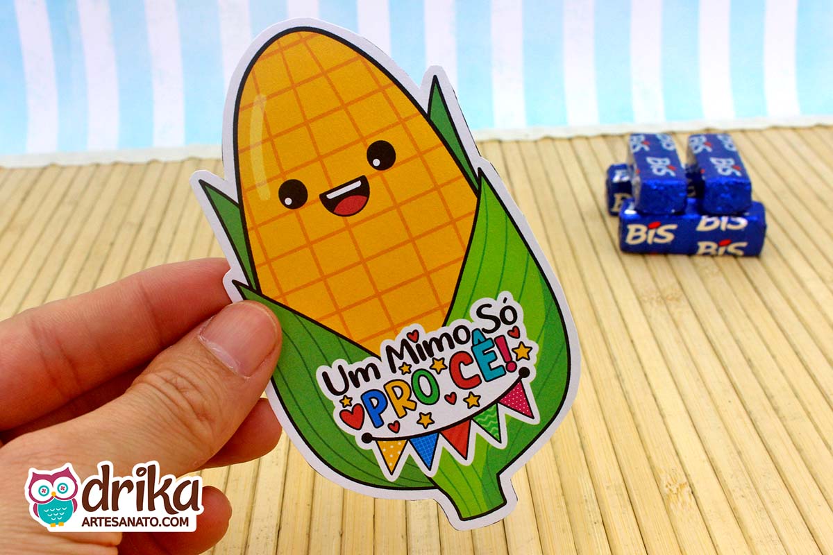 Lembrancinha de Festa Junina: Porta-bis de Milho